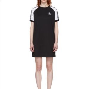Adidas Black and White Raglan Dress